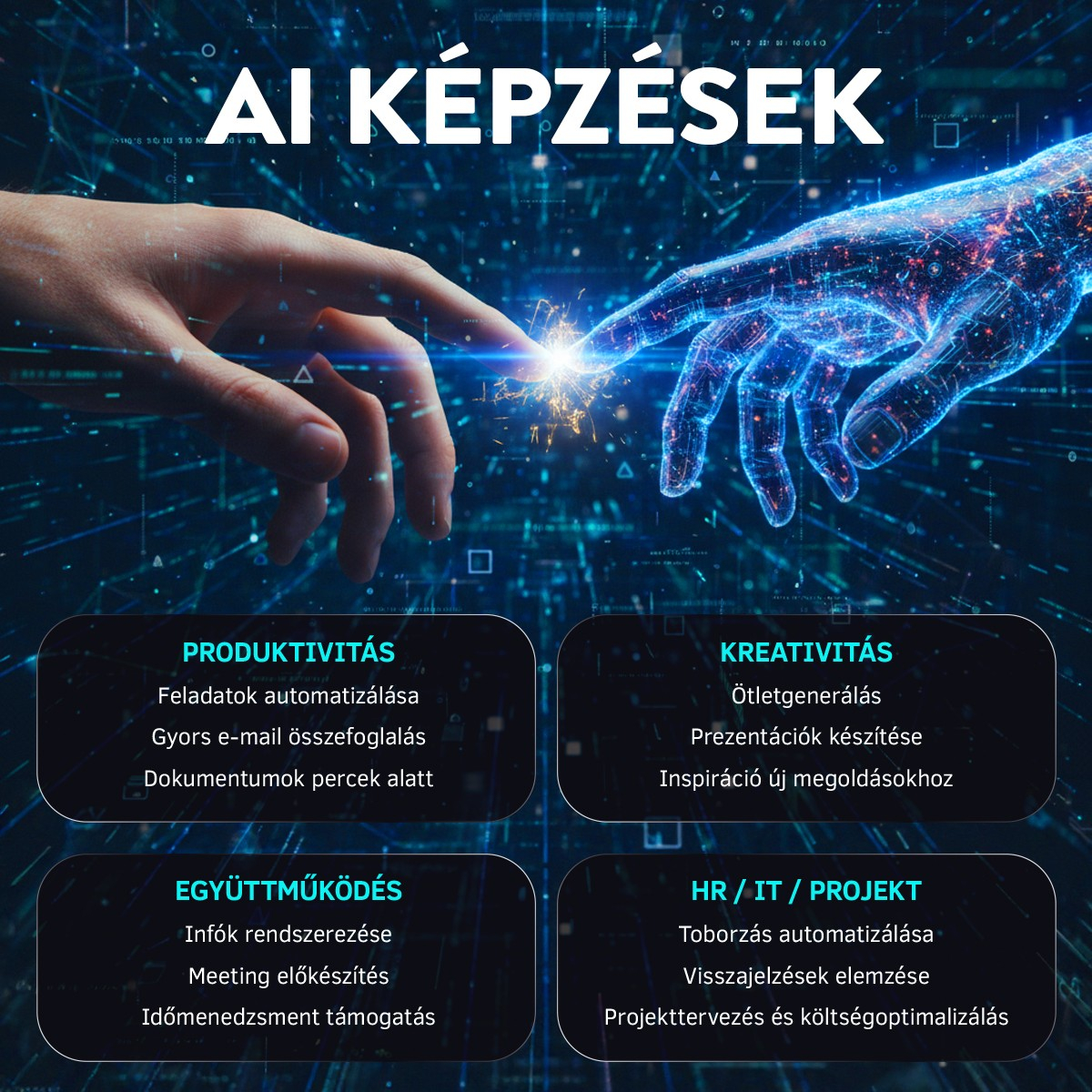 DIGITÁLIS GONDOLKODÁS – AI KÉPZÉSEK