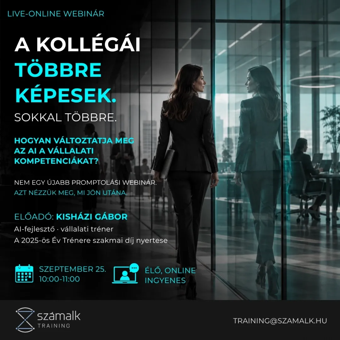 WEBINAR | AI – az ÚJ munkavállalói kompetencia WEBINAR | AI – az ÚJ munkavállalói kompetencia